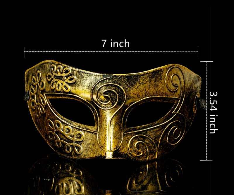 RUSVNO Adults Vintage Antique Look Venetian Party Mask (Pack of 10) - Image 2